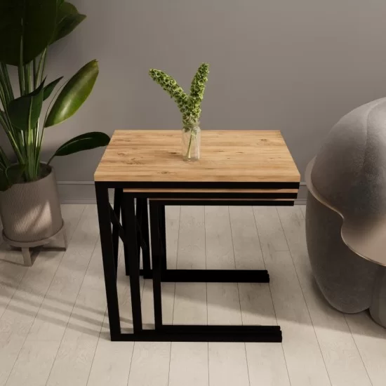 Eportatif Make Space in Your Home!3 Nesting Nesting Table Metal